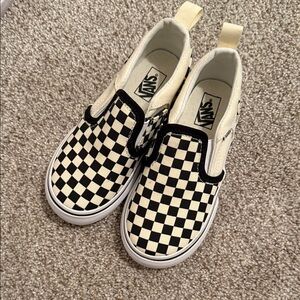 Vans Black and White Checkerboard Slip-Ons